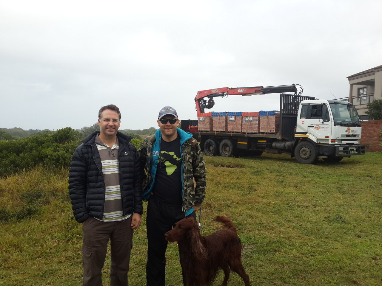 Myself and Steve at site handover